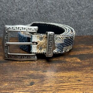 Elite Fresno California Southwestern Woven Patchwork Belt‎ Size Large Western